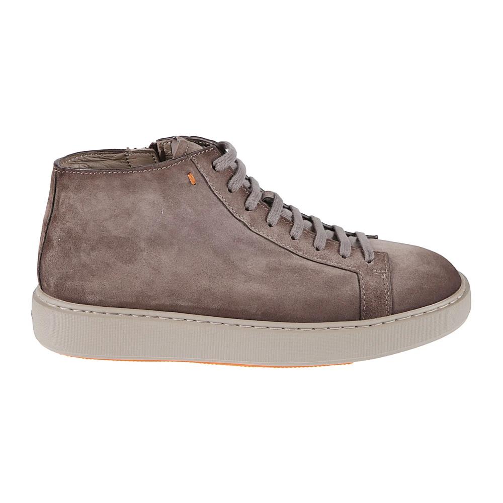 Baskets Santoni Icon En Cuir Gris Taille 40 – Neufes Avec Boîte Fait Main