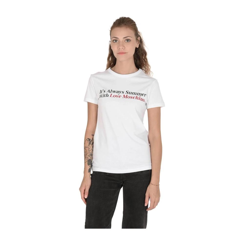 Tシャツ・カットソー LOVE MOSCHINO Woman T-Shirt White W4H6202E1951 A00 Love Moschino Outlet: T-shirt woman - White | Love Moschino