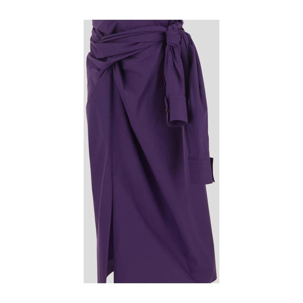 スカート Quira Purple Cotton Midi Skirt スカート Quira Purple Cotton Midi Skirt Quira Purple Cotton