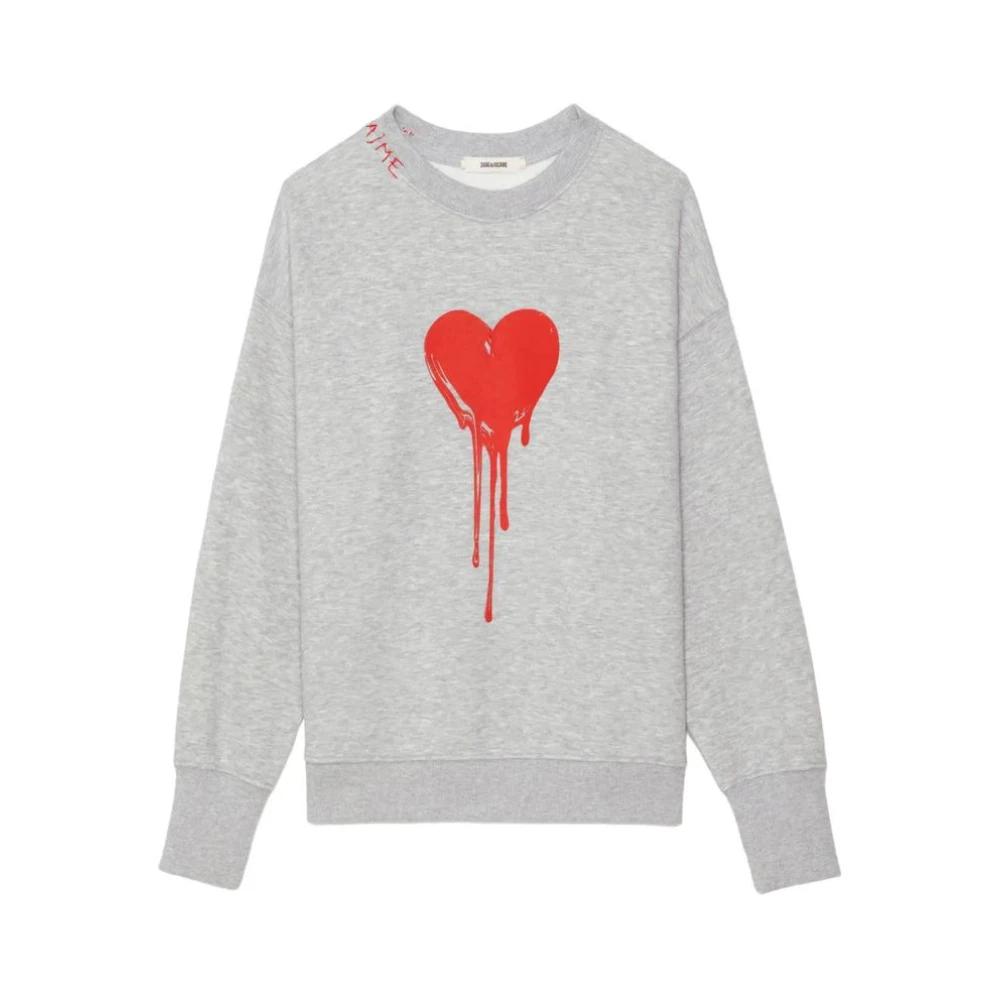 Zadig & Voltaire Sweat à capuche - muscat/gris