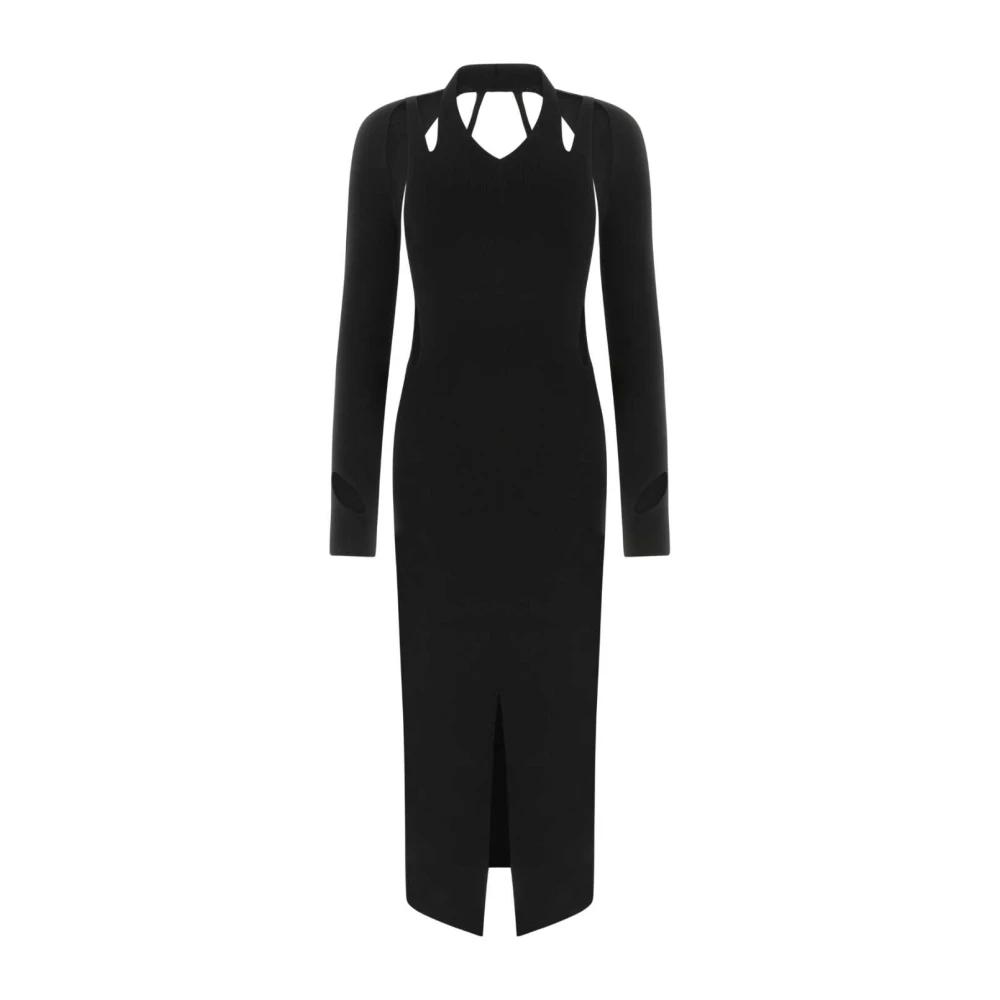 ワンピース DION LEE Black viscose blend one-shoulder dress Dion Lee Black Viscose Blend One-shoulder Dress | italist