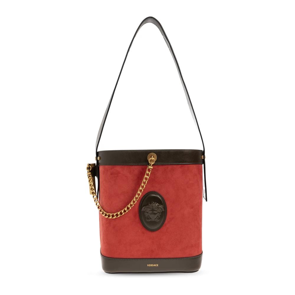 BORSA A SECCHIELLO MINI IN PELLE DI CAVALLINO - ROSA | IT