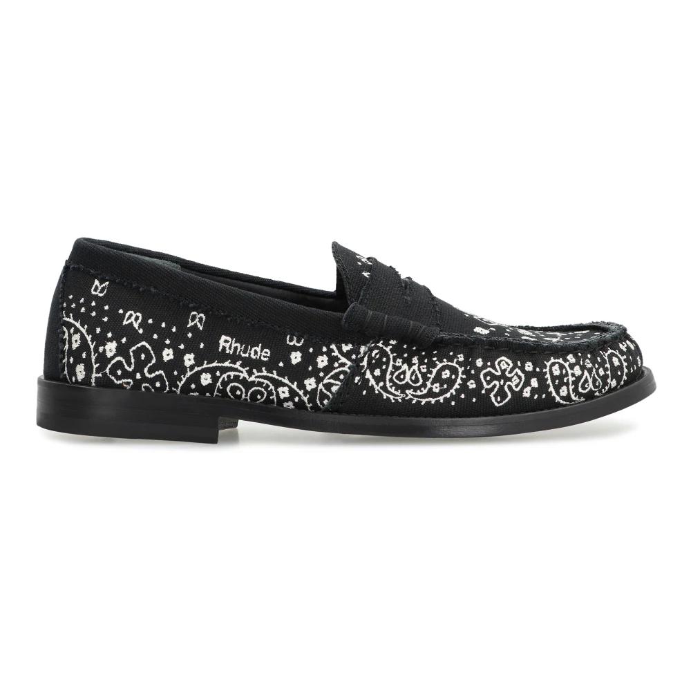 Rhude Bandana Black Paisley Loafers Rhude | Shoes | Rhude Bandana Loafers Canvas Shoes Mens 9  main image 3