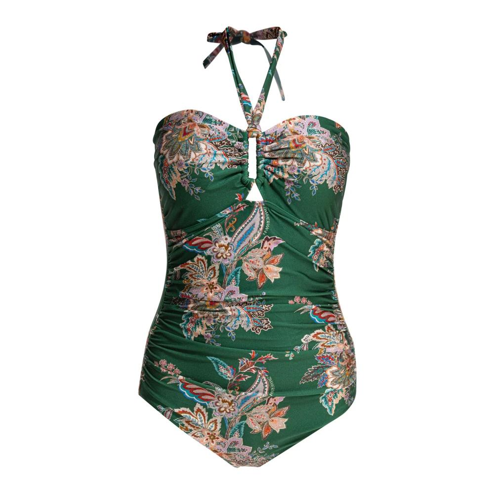 ワンピース水着 ZIMMERMANN Woman Swimsuit Multicolor 1839WSS251 SPLI Zimmermann devi plunge one-piece swimsuit - Multi | Garmentory