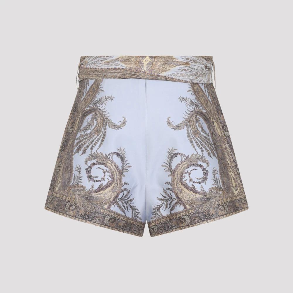 ショートパンツ ZIMMERMANN Women Shorts  Burmudas 4557ASS253CREAM PALM Beig Zimmermann Illuminate Long Bermuda Shorts | Neiman Marcus