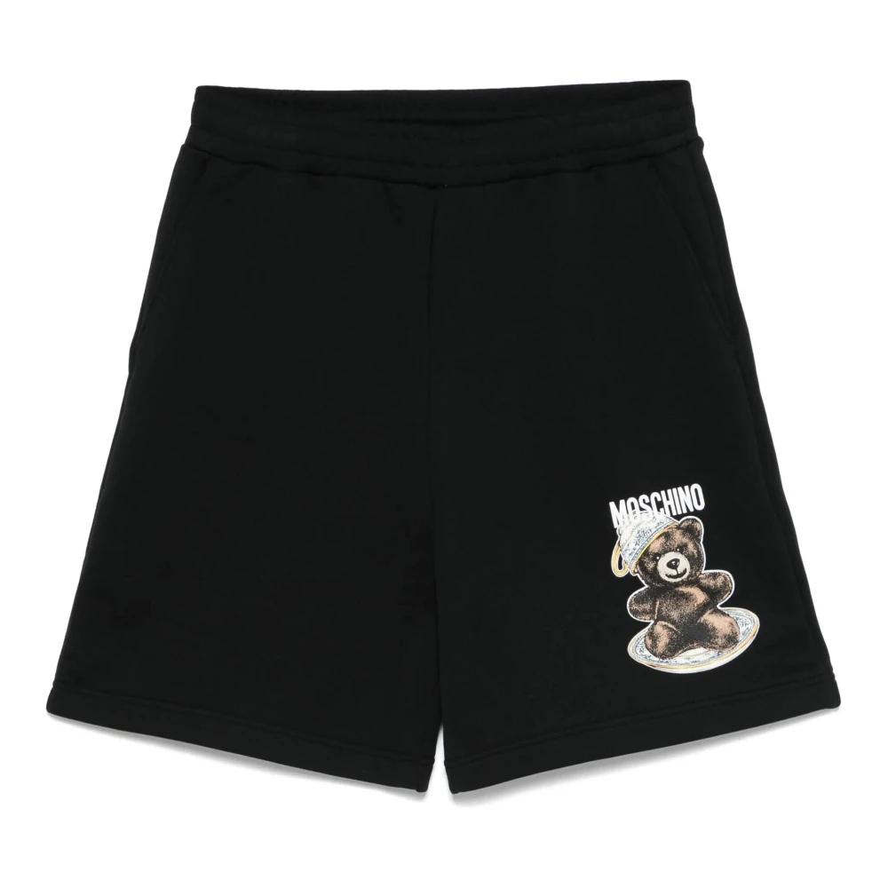 ショートパンツ Moschino SS22 BELTED WAIST SHORTS (03210822_0239) Moschino Shorts Pink Mid-Rise
