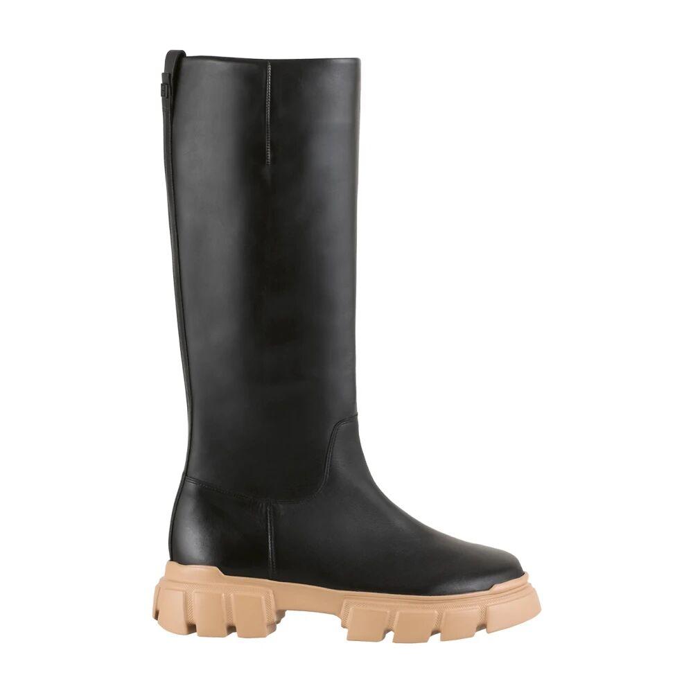 Pittarello Stiefeletten Schwarz Mit Fell Hohe Stiefel Stiefel Mit