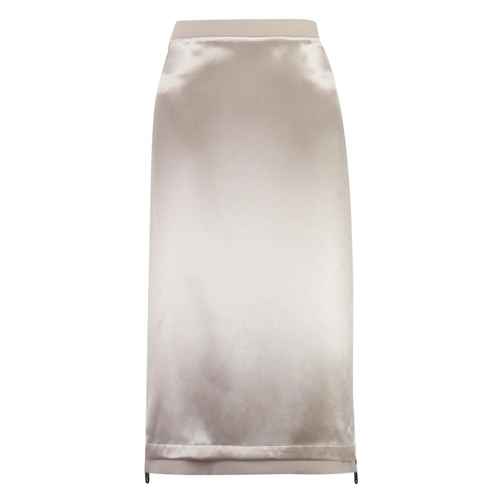 スカート FENDI Beige Silk Skirt Skirt Linen Beige | Fendi