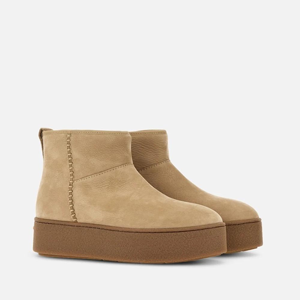 Stivaletti Pelle Stivaletti Hogan Con Pelliccia Stivali In Pelle