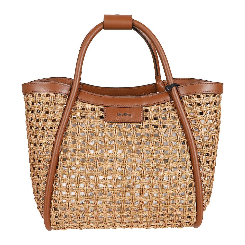 ☺︎RIRI☺︎様 マックスマーラ ストロー レザー トートバッグ Max Mara Tote bags for Women | Online Sale up to 39% off | Lyst