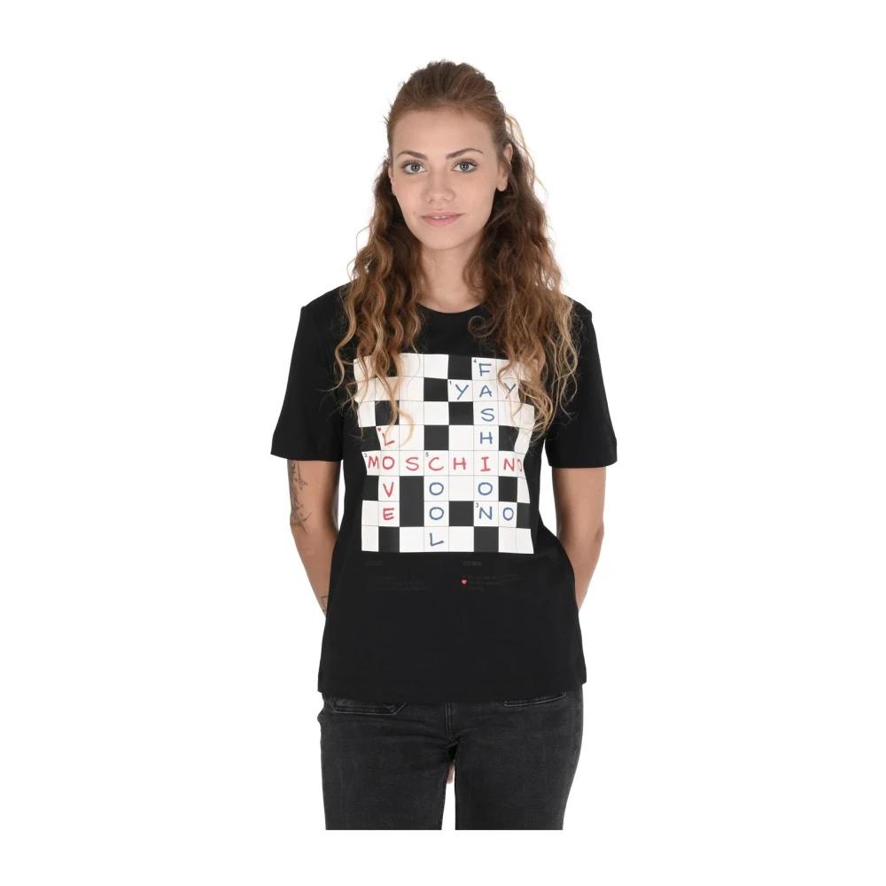 LOVE MOSCHINO カットソー Love Moschino logo-print Mini T-shirt Dress | Blue | FARFETCH