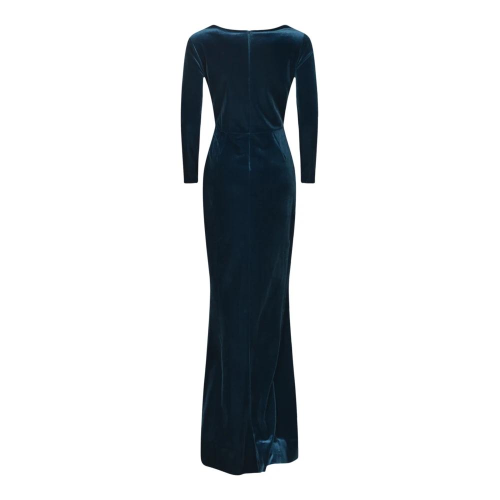 blue one sleeve dress Prestige One Shoulder Asymmetrical Maxi Dress NAVY / XS by Sugarlips