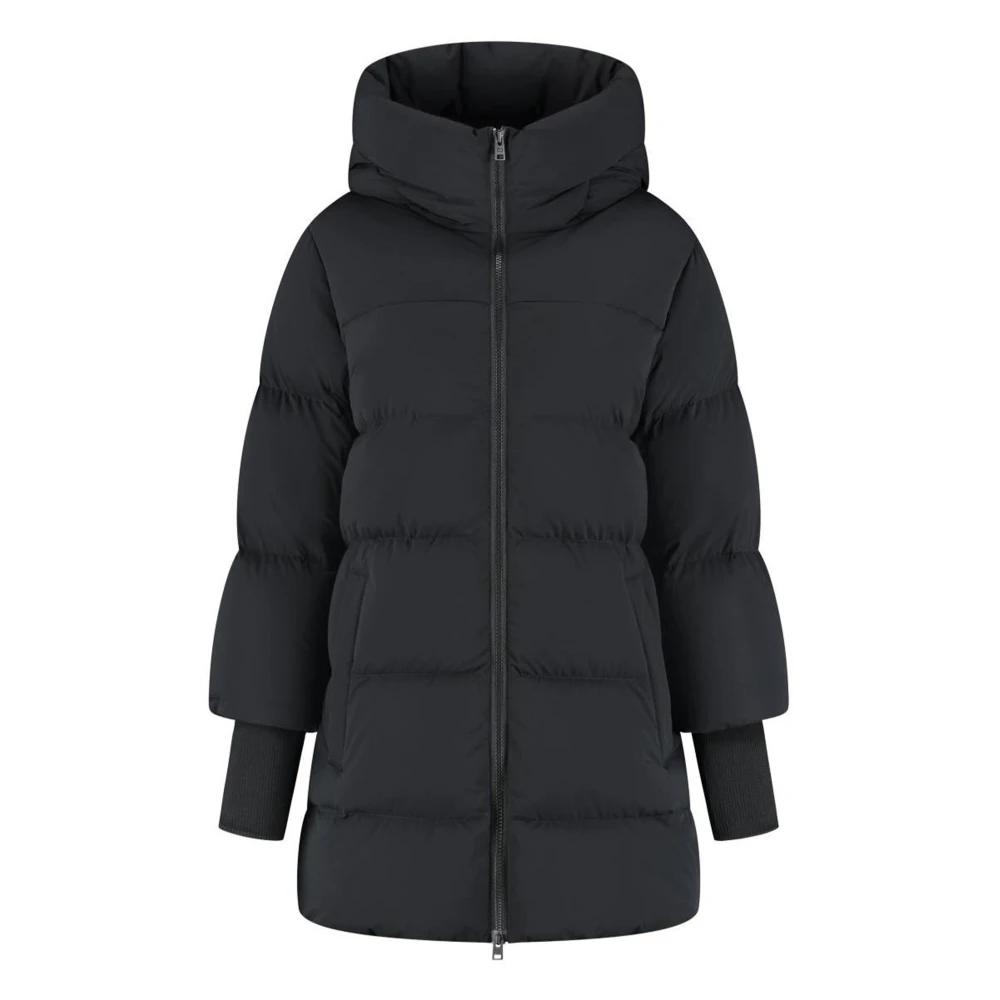 Woolrich Plumifero Corto Mujer Negro Aliquippa Plumifero Negro