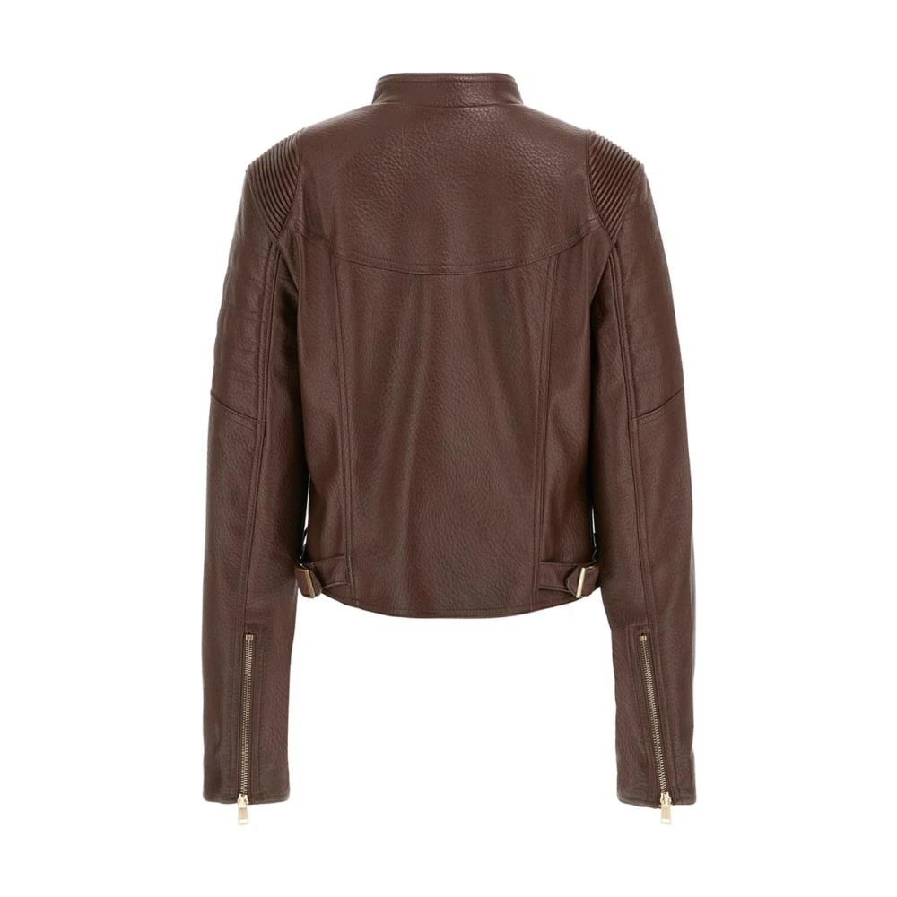 GUESS® Veste en cuir effet usé
