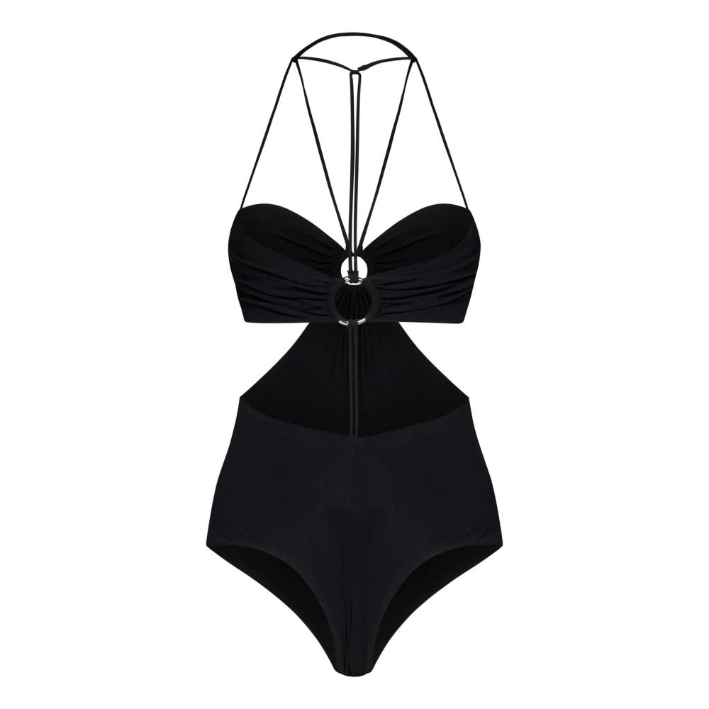 ワンピース水着 Nensi Dojaka Black stretch polyester swimsuit NENSI DOJAKA | Black Women's One-piece Swimsuits | YOOX