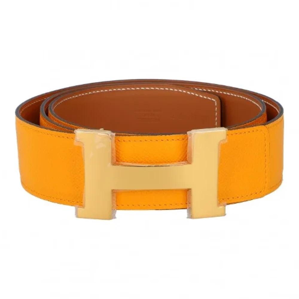 Cintura usata di Hermès in Arancione | Lyst