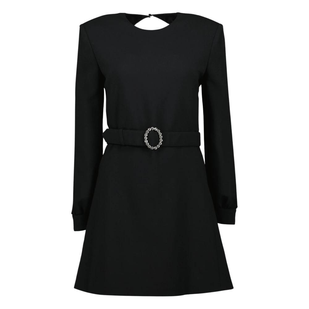 ワンピース SAINT LAURENT Black Cotton Blend Dress Saint Laurent Cotton-Blend Dress - Black | Editorialist