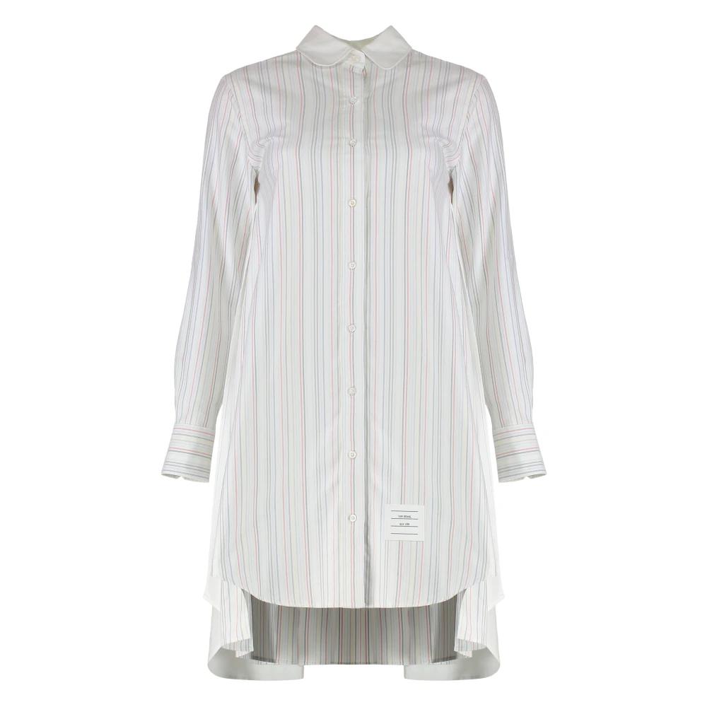 ワンピース THOM BROWNE White Piquet Mini Shirt Dress Thom Browne White piquet mini shirt dress for Women Online
