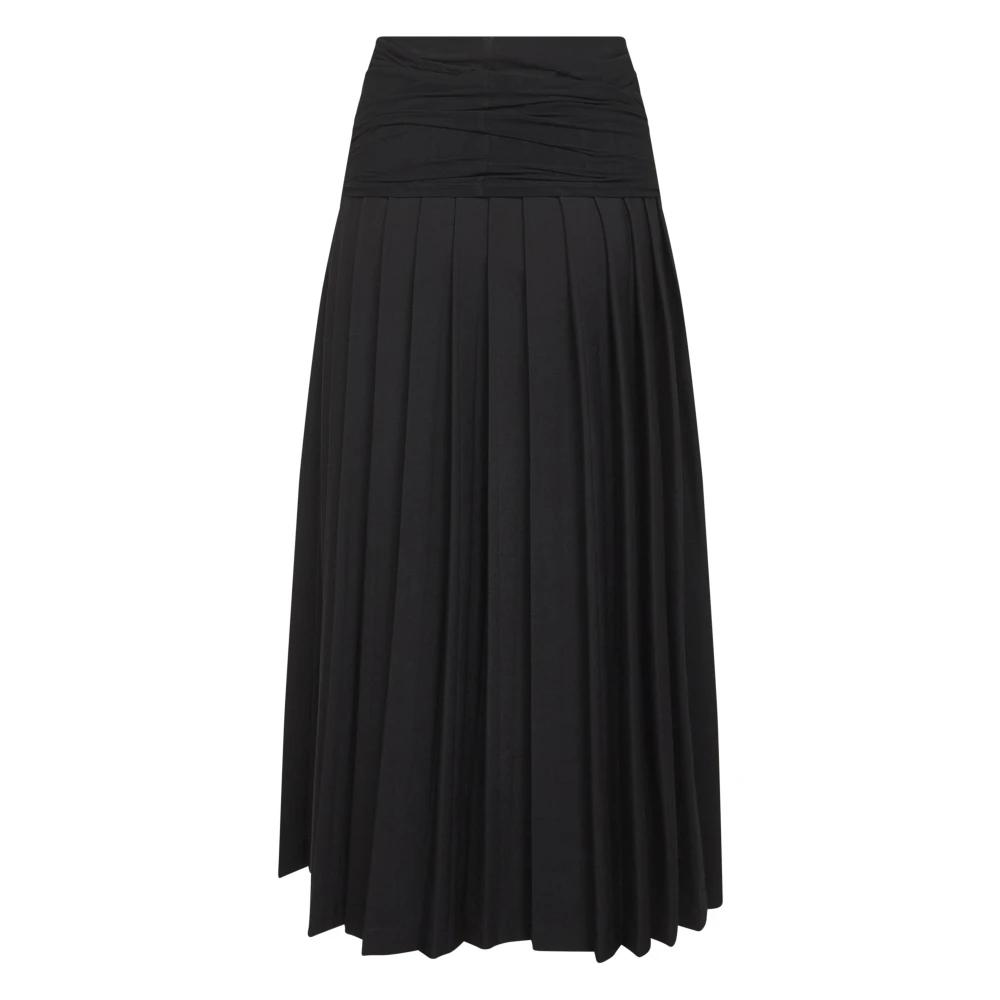 MM6 Black Paneled Midi Skirt レース MM6 Black Paneled Midi Skirt レース