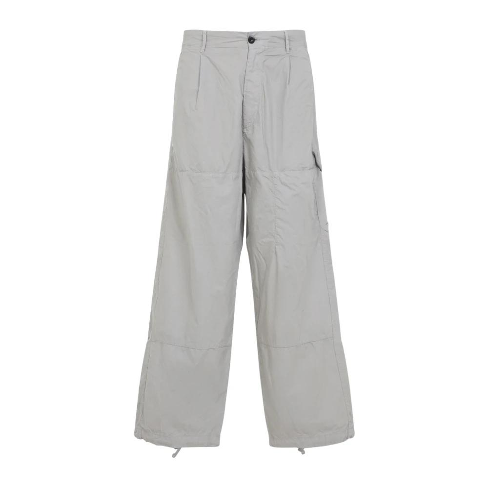 【新品】C.P. COMPANY Wide Pants C.P. COMPANY Wide-Leg Pleated Cotton-Gabardine Cargo