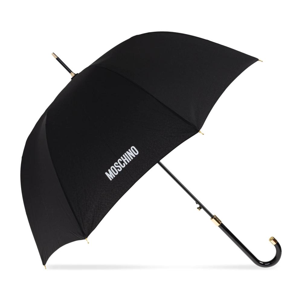 【Moschino】 Logo Umbrella 折りたたみ傘 Moschino logo-print Umbrella | Red | FARFETCH