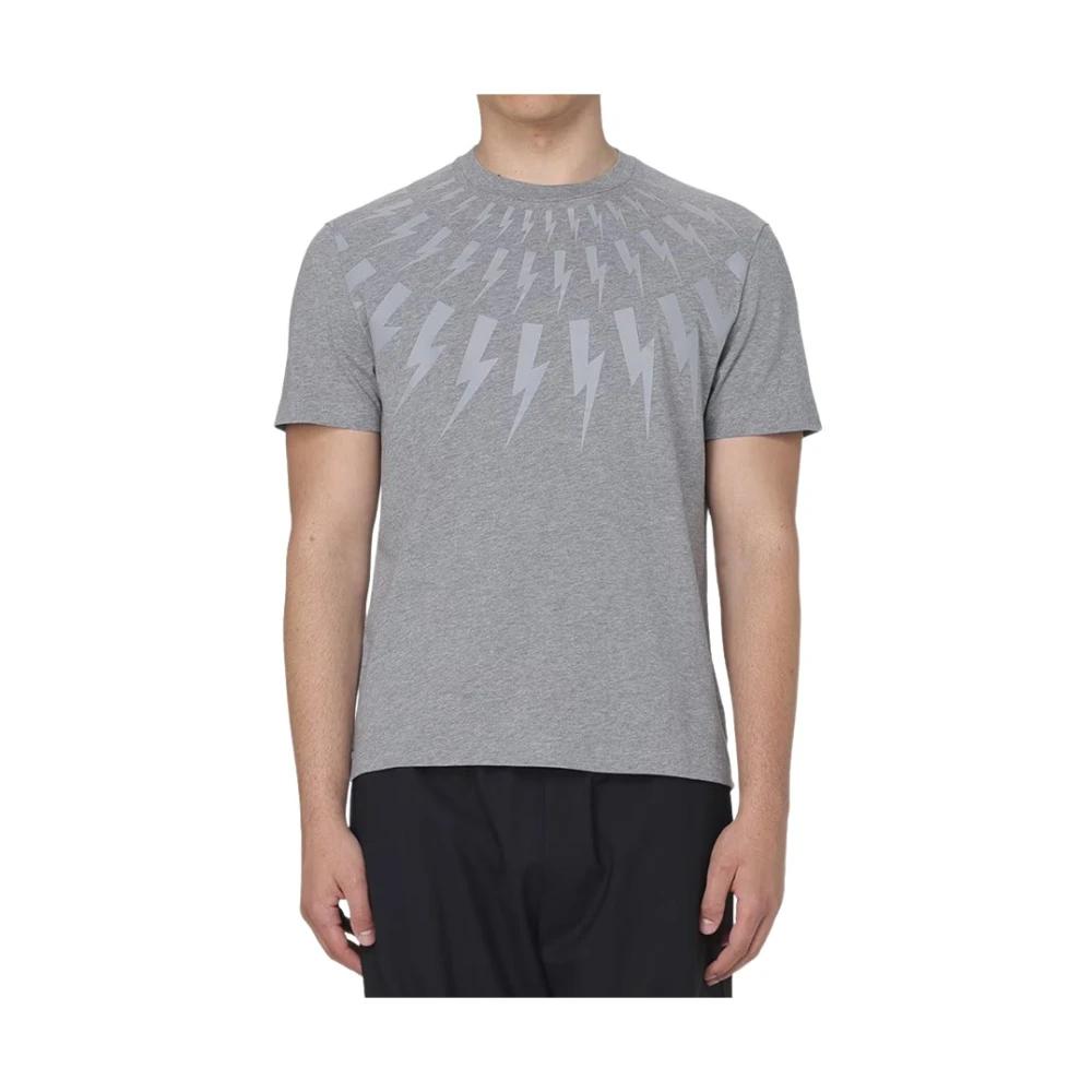 Fulmine grigia t shirt da Uomo di Neil Barrett in Grigio Lyst