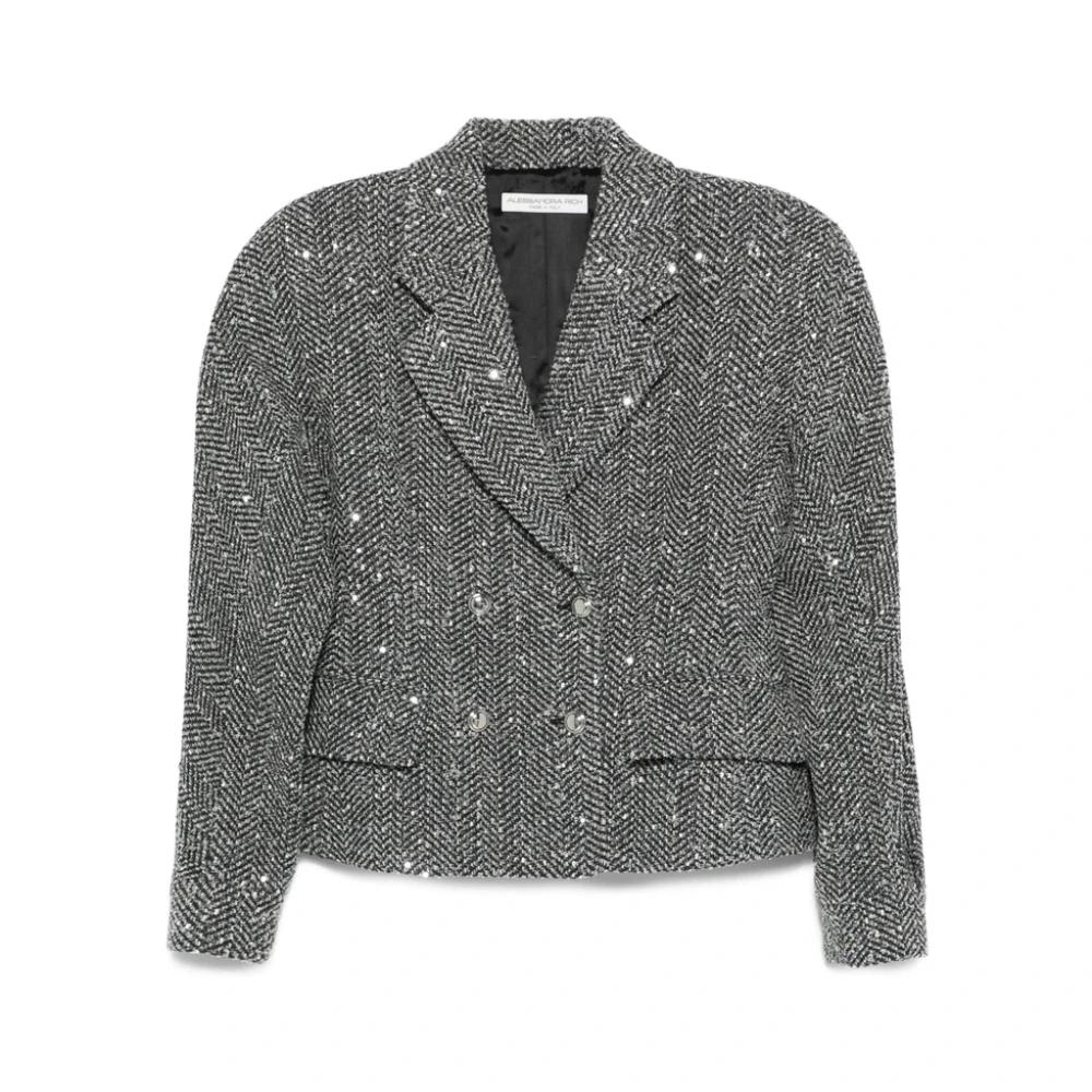 ジャケット ALESSANDRA RICH Black Wool Blazer Jackets | Alessandra Rich