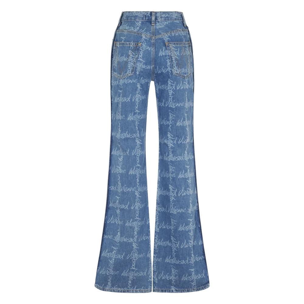 【国内即発】Vivienne Westwood W Ray DENIM JEANS W Ray 5 Pocket mid-rise flared jeans in blue - Vivienne