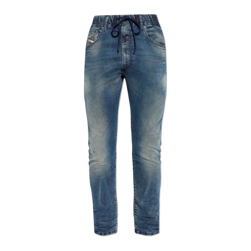 DIESEL Thommer 069DM Jeans Da Uomo W34/L32 Grigio Skinny Slim Stretch