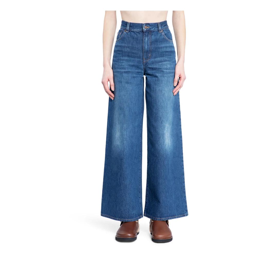 デニム・ジーパン CHLOE LOOSE BLACK WASHED JEANS Chloé デニム製ハイライズ ワイドレッグジーンズ | Chloé JP
