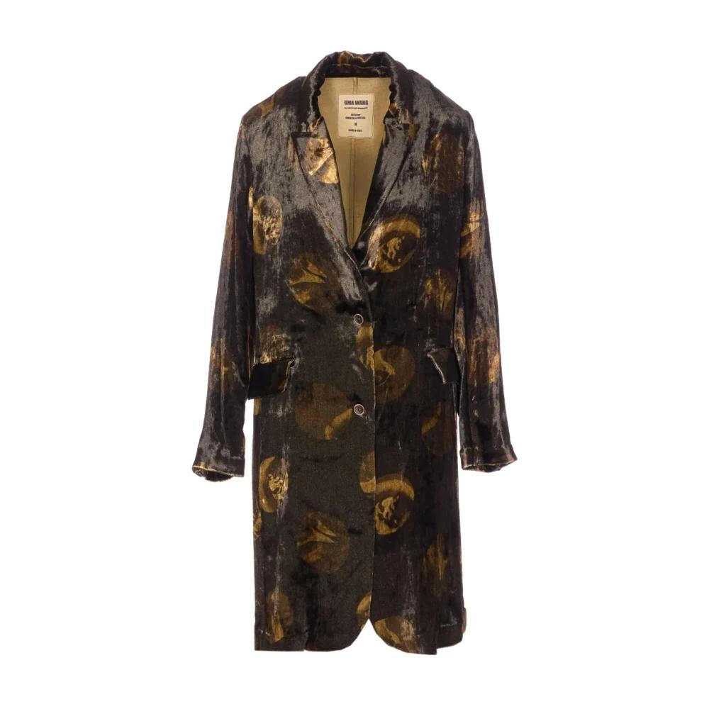 Uma Wang Carlo Coat ドラゴン柄ロングコート 黒と金色 Uma Wang Coats for Women | Online Sale up to 74% off | Lyst