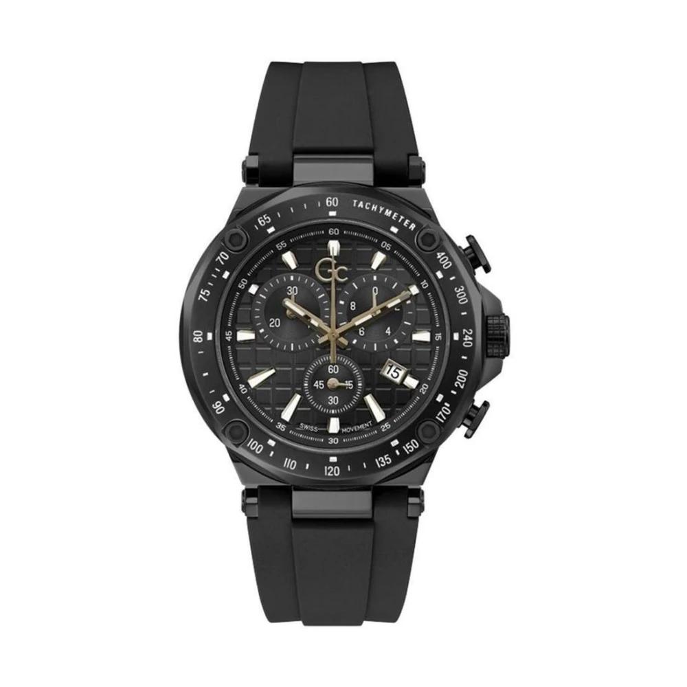 GUESS Orologio Analogico Uomo GW0494G2 - Quadrante Nero, Cinturino In Silicone Nero, 22 Mm - Al Quarzo E Impermeabile 50M