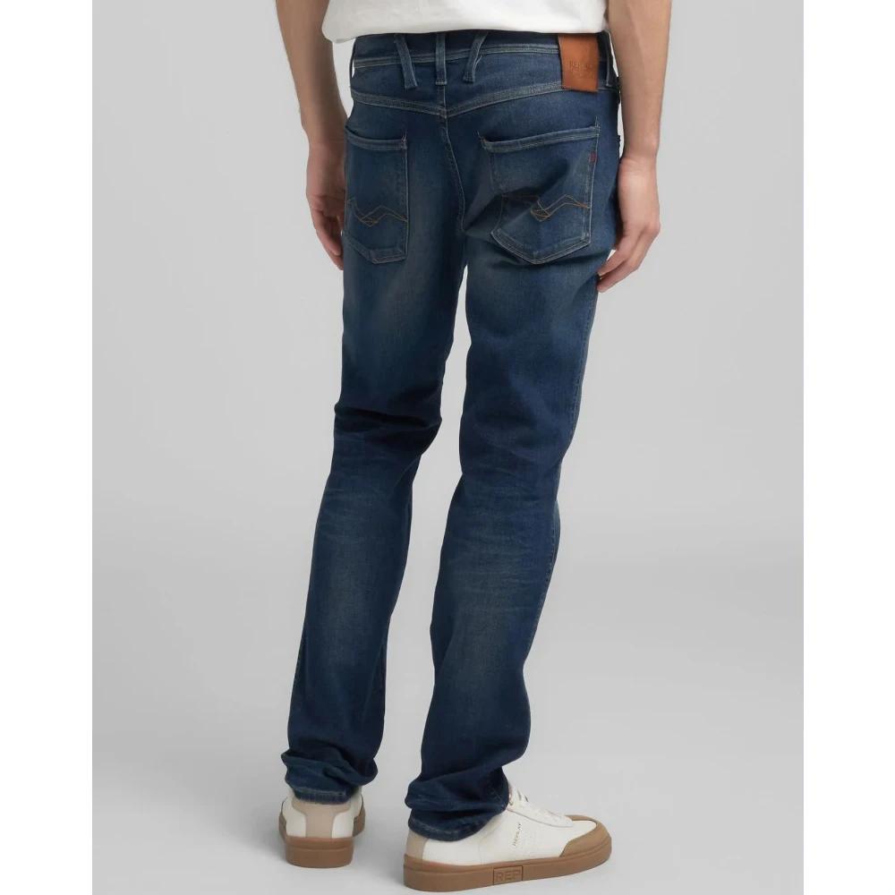 Replay Jeans Willbi Regular Slim Fit - Deep Blue Pantaloni Jeans Uomo - Foto 6