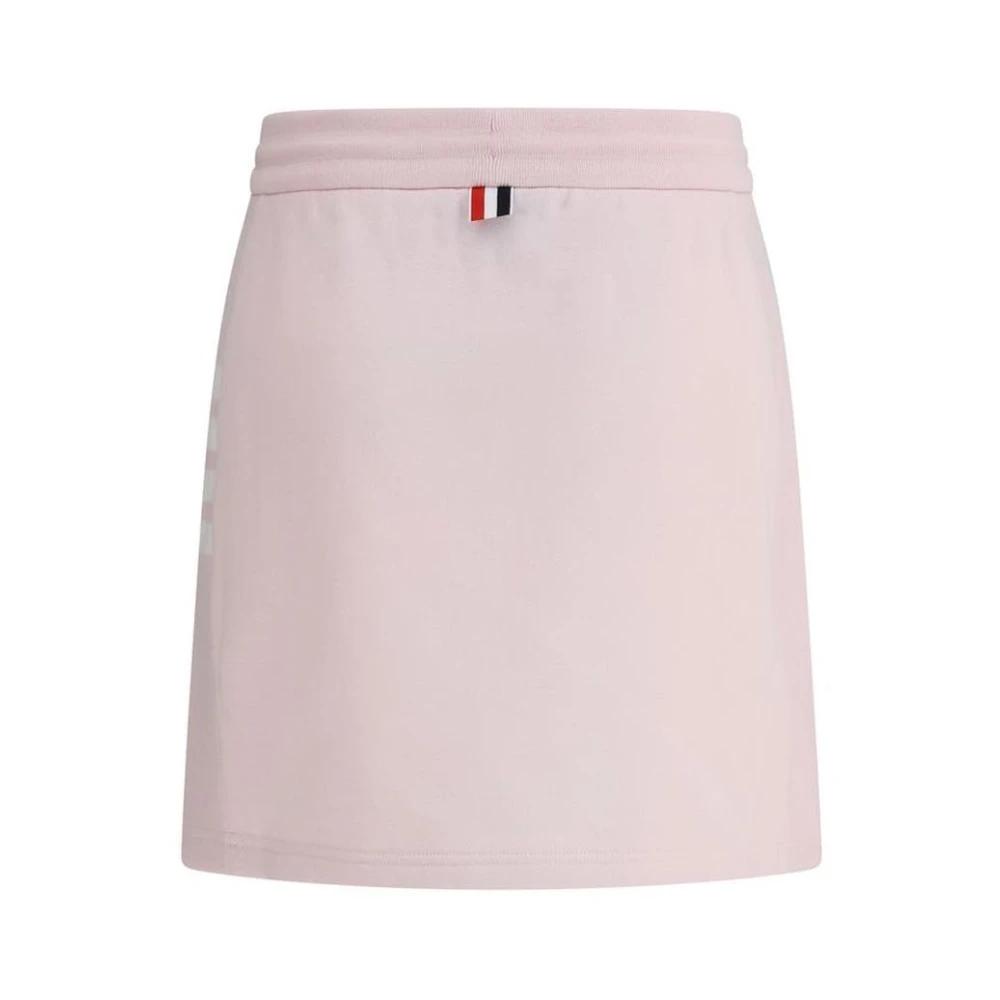 ミニスカート Thom Browne Pastel pink viscose blend mini skirt Thom Browne Pastel Pink Viscose Blend Mini Skirt | italist
