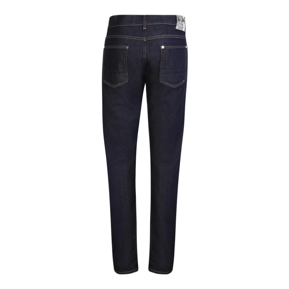 デニム・ジーパン ALEXANDER McQUEEN BOYFRIEND DENIM JEANS Alexander McQueen Straight Leg Logo Jeans Blue メンズ - JP