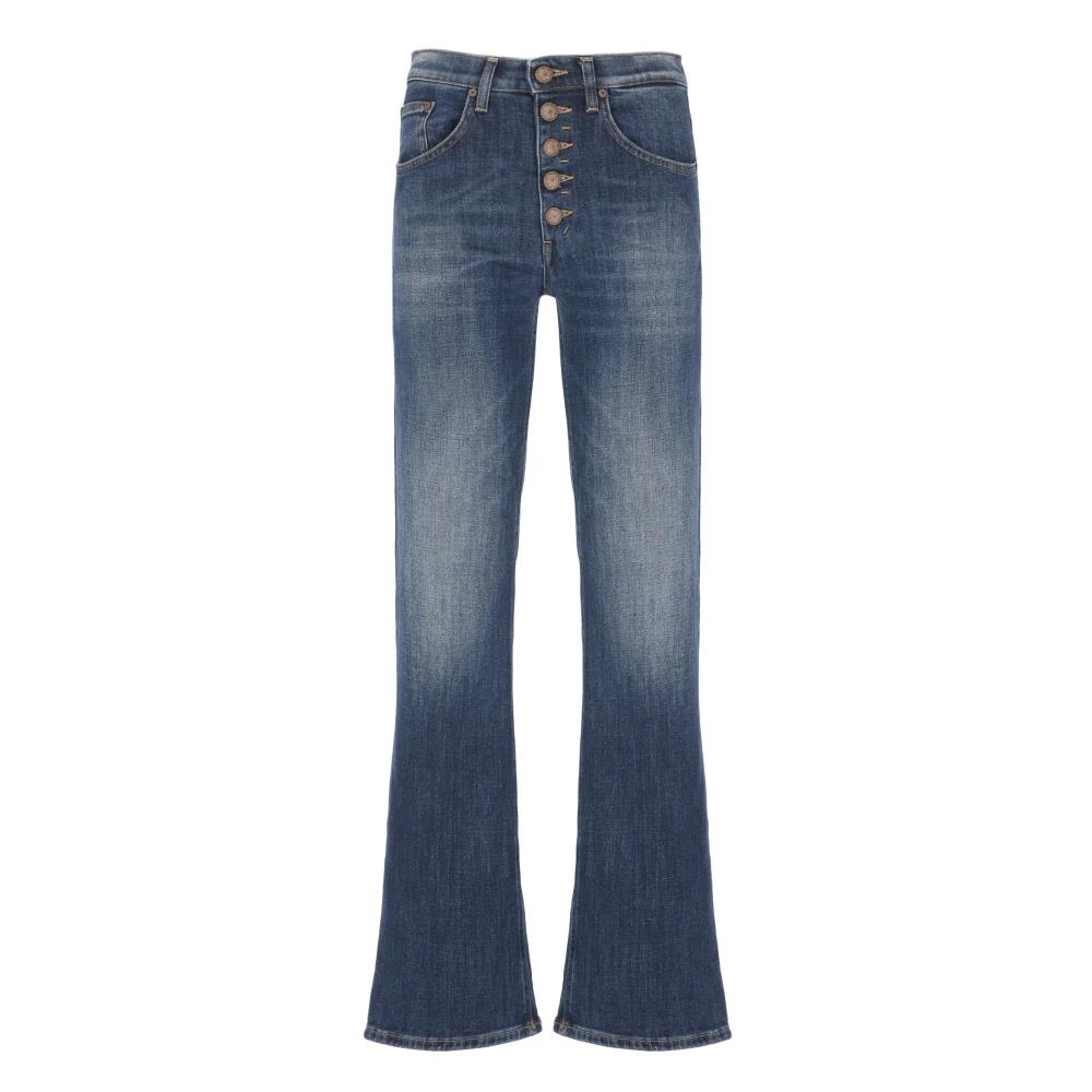 Jeans a zampa d'elefante Dondup da donna Sconto online fino al