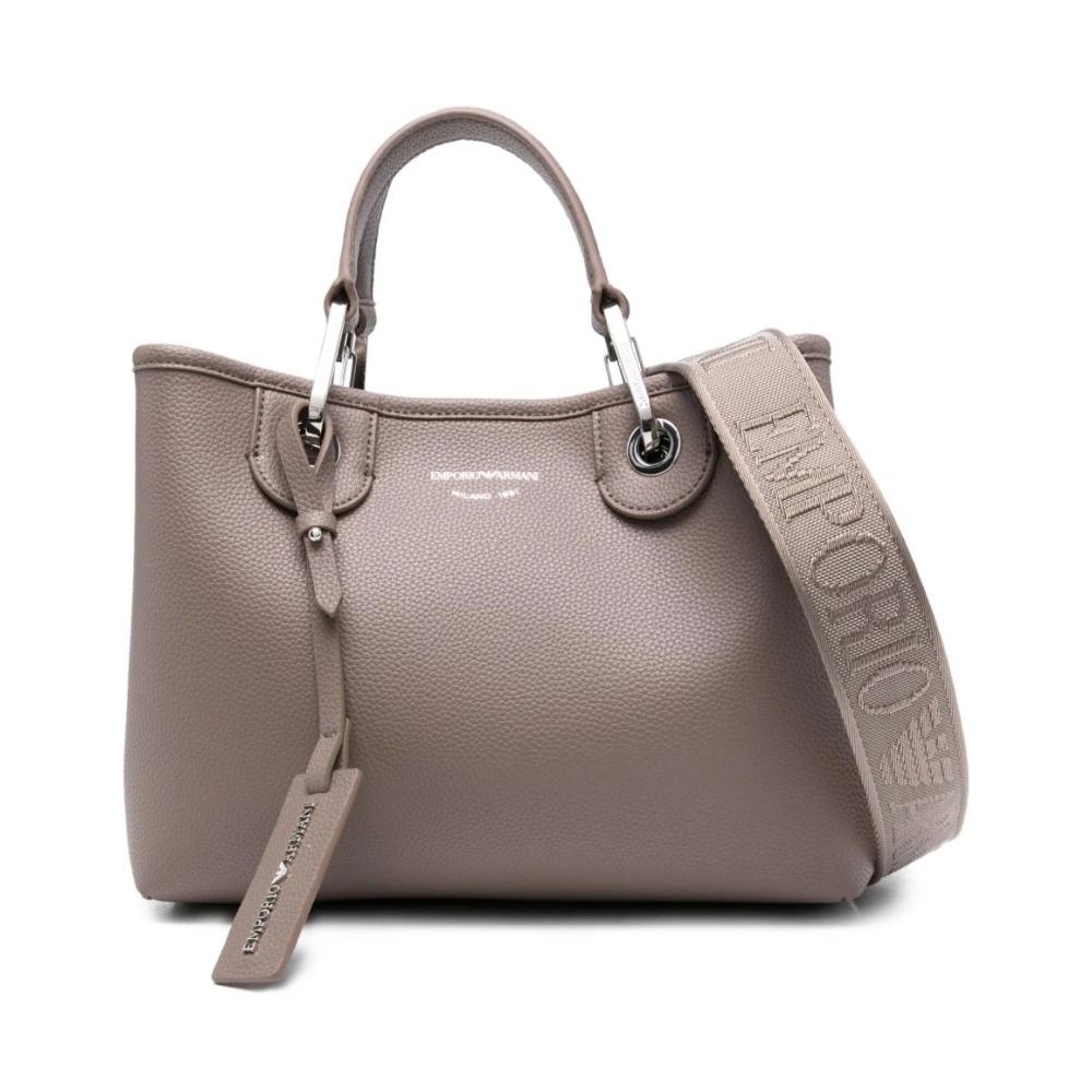 トートバッグ EMPORIO ARMANI Woman Tote bags White EW000360AF14787 U0005 Emporio Armani logo-strap Tote Bag | White | FARFETCH