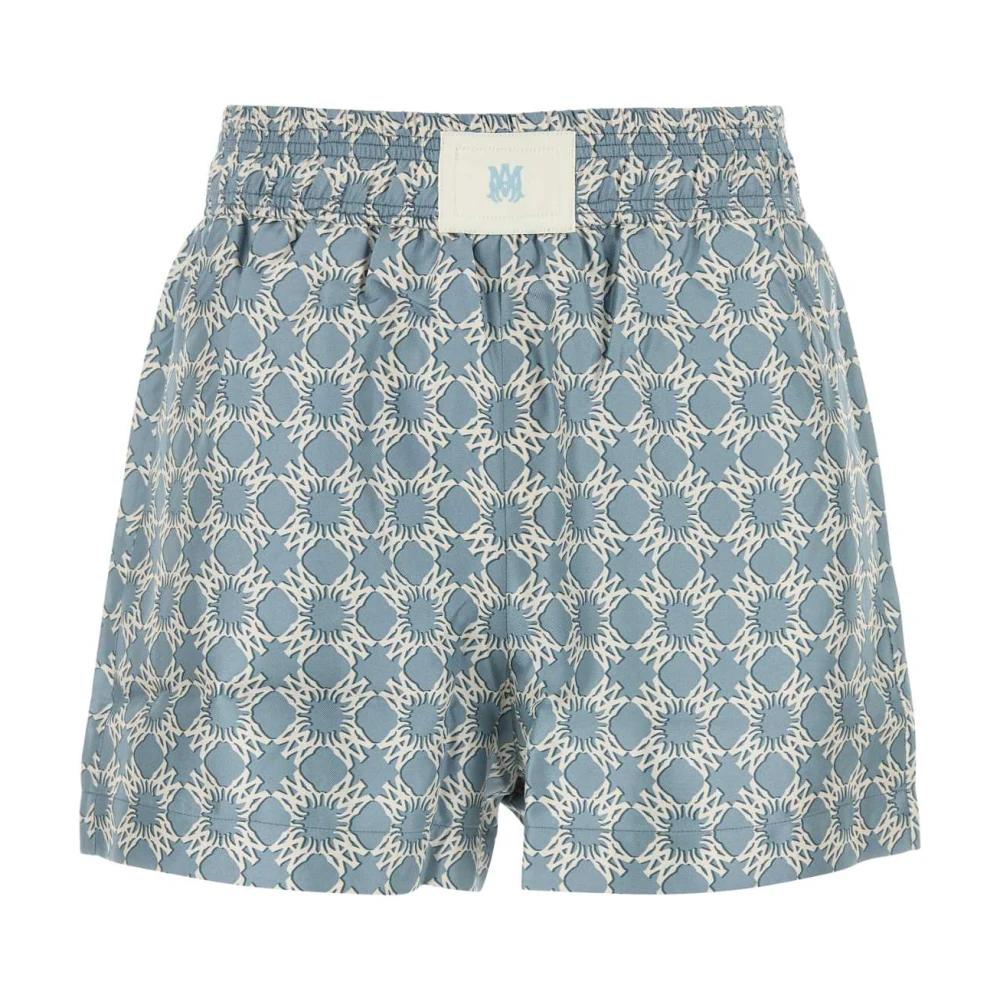 ショートパンツ AMIRI Woman Short Multicolor PF23WKB021 900 AMIRI Staggered Wave Shorts | Pink | FARFETCH