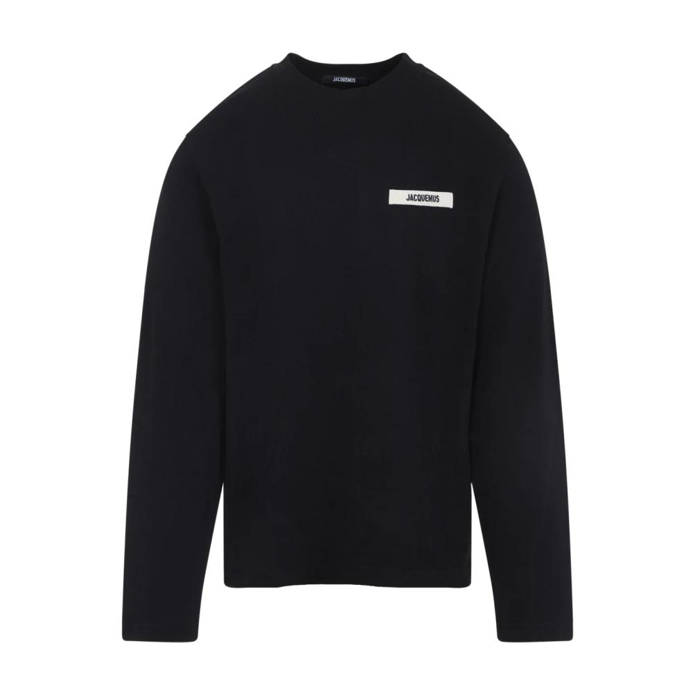 jacquemus ロングtシャツ Jacquemus Logo Embroidered Long Sleeve T-shirt size S | eBay