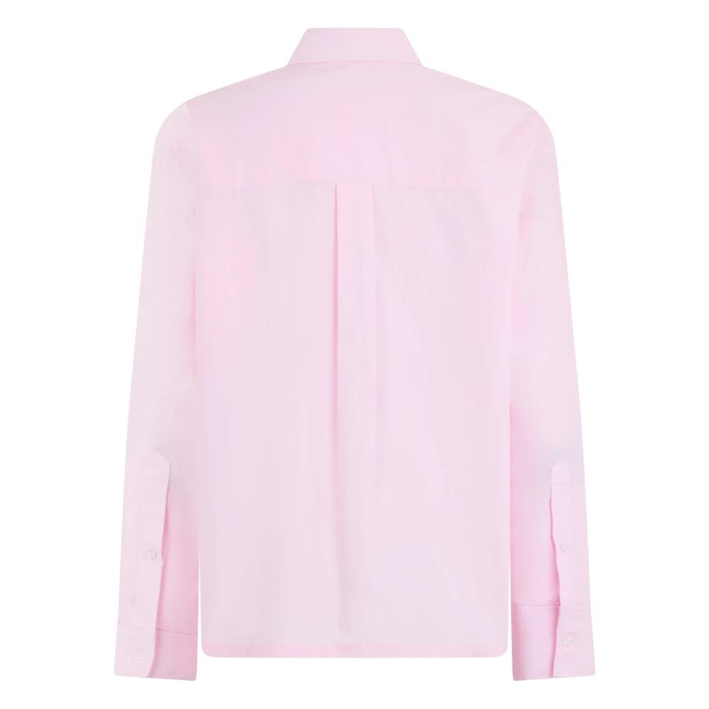 alexanderwang tops pink♡ Pink cropped baby tee in cotton in LOTUS PINK | alexanderwang®