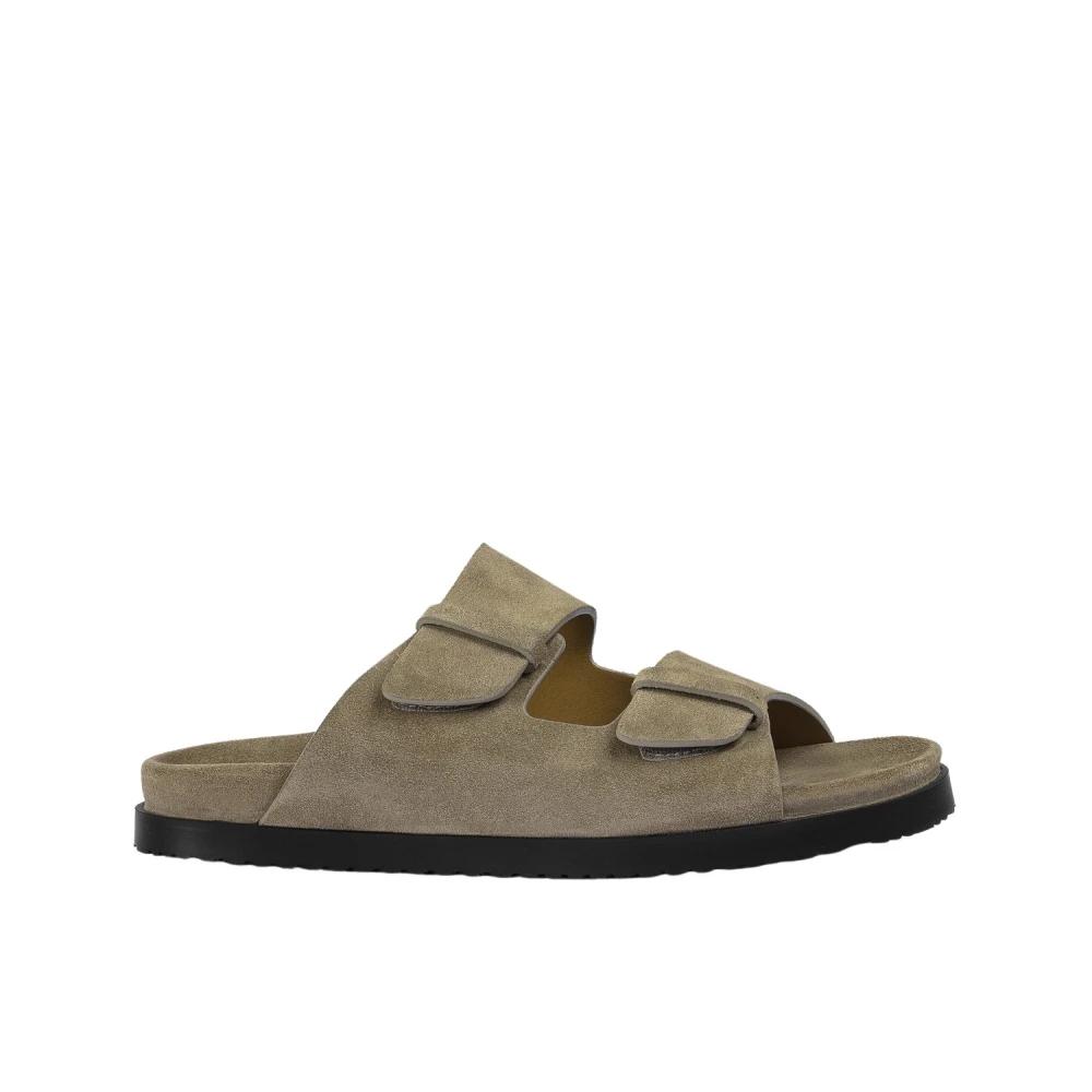 サンダル DOUCAL'S Men Sandals Black DU3180NECKPF773 NN00 Calfskin sandals in Black for Men | Dolce&Gabbana® US