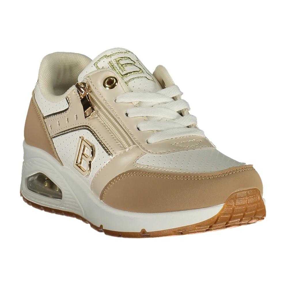 Laura Biagiotti Sneakers Basse Donna 9205 Colore Beige - Taglia 36, Scarpe Comfort Dalla Larghezza Normale