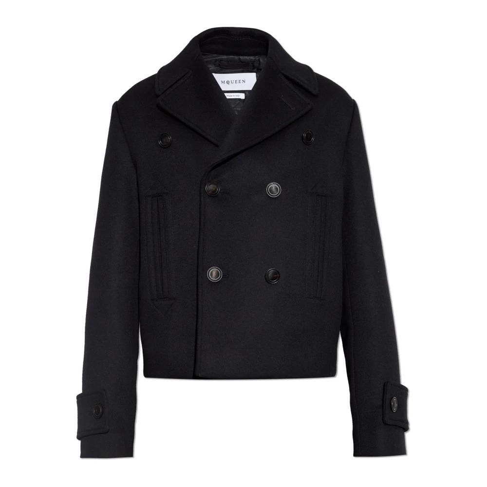 ジャケット ALEXANDER MCQUEEN Midnight Blue Wool Trench Coat Alexander McQueen Midnight Blue Wool Trench Coat | italist