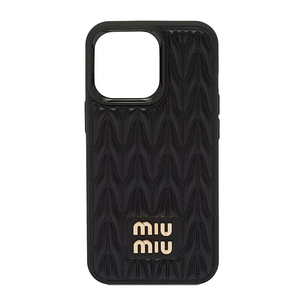 MIUMIU♪♪マテラッセ☆l-PHONEクロスボディーケース☆DNP063黒 MIUMIU♪♪マテラッセ☆l-PHONEクロスボディーケース☆DNP063黒