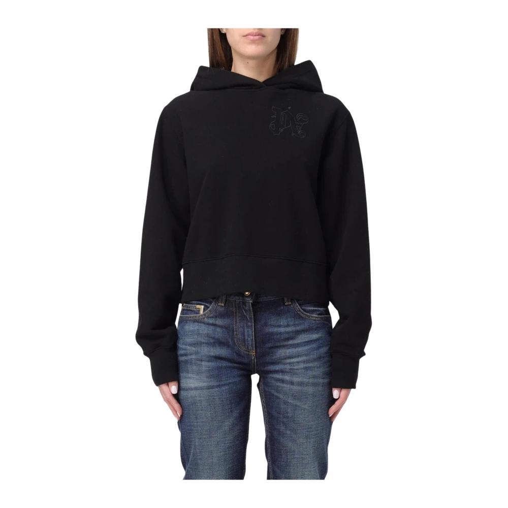【関税&送料込】Palm Angels Black Hoodie Withe Pockets PMBD058F23FAB0011001_BLACKWHIT
