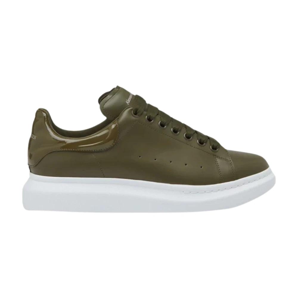 スニーカー ALEXANDER MCQUEEN Olive Green Plimsoll Sneakers Green McQueen Sneakers for Men | Lyst