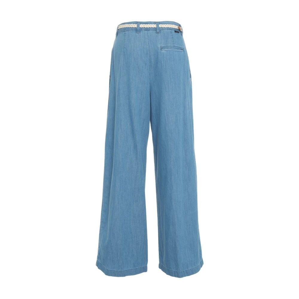 Liu Jo Wide Trousers in Blue | Lyst