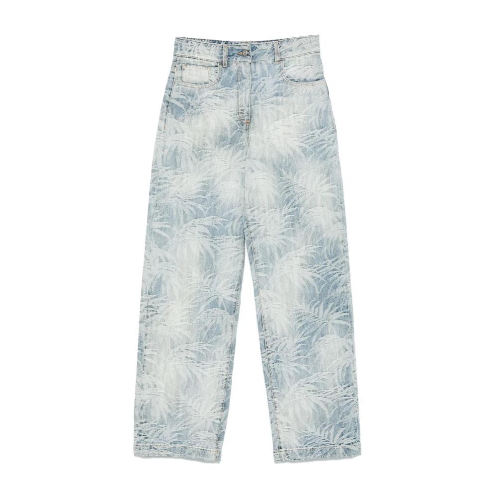 デニム・ジーパン PALM ANGELS Women Denim Pants PWYB030F23DEN00210601060 GRAY Denim for women | Palm Angels®