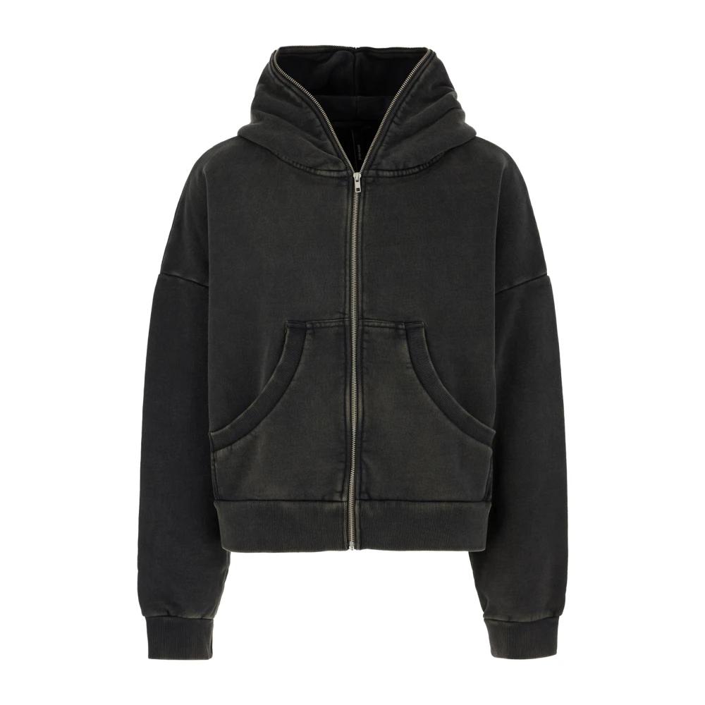 スウェット・トレーナー ENTIRE STUDIOS BLACK ZIP COTTON SWEATSHIRT entire studios(エンタイアスタジオ) スウェット・トレーナー