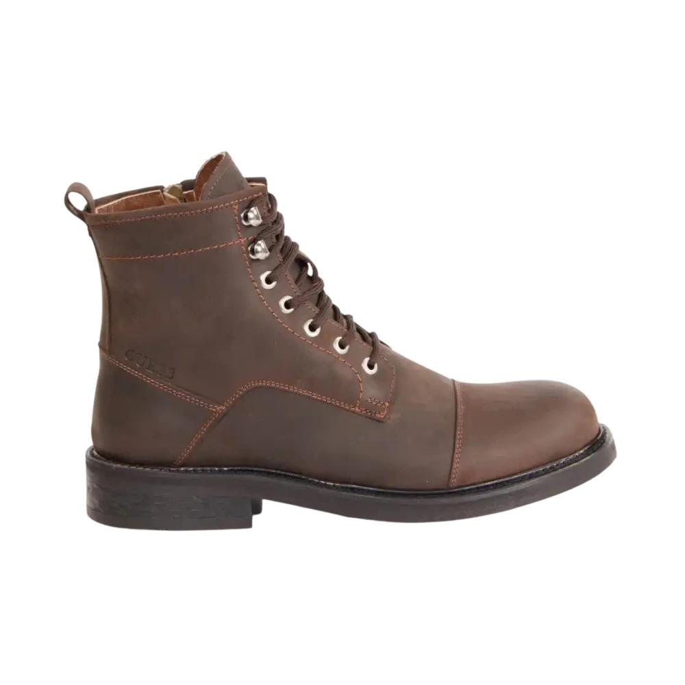 Guess Stivaletti con plateau - brown/marrone scuro